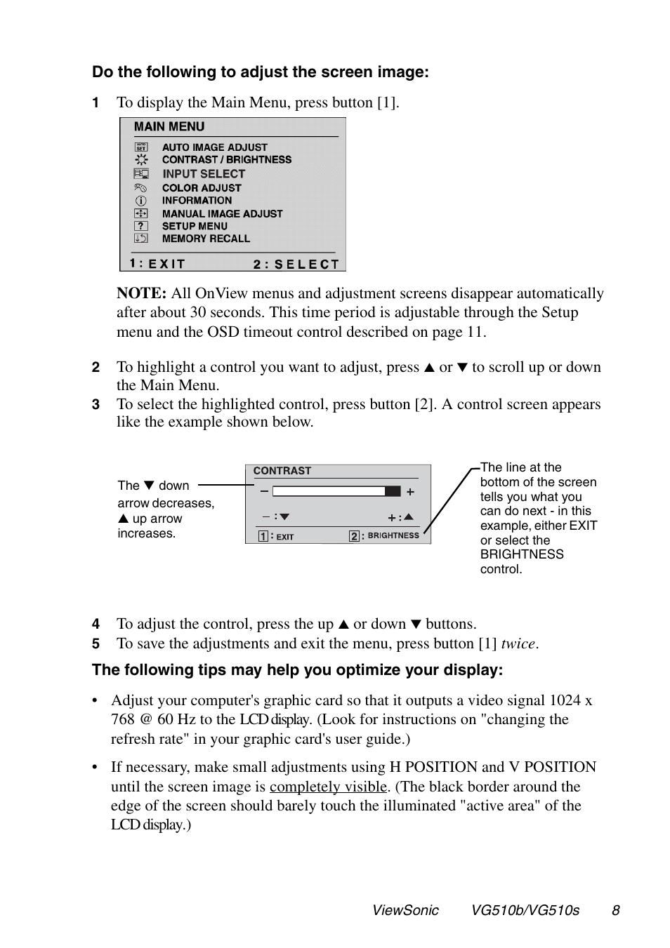 VIEWSONIC G510b User Manual | Page 9 / 20