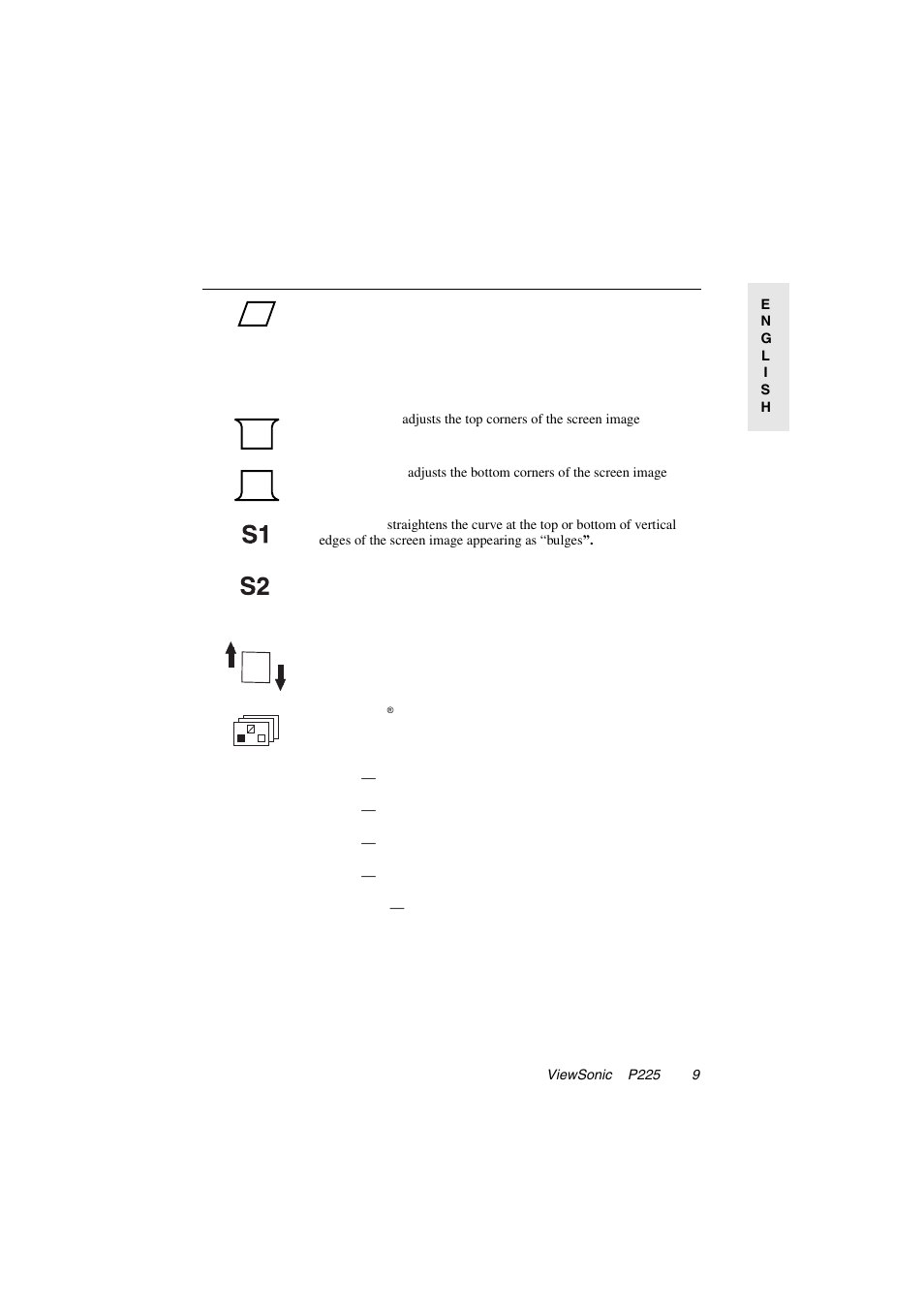 VIEWSONIC P225 User Manual | Page 10 / 20