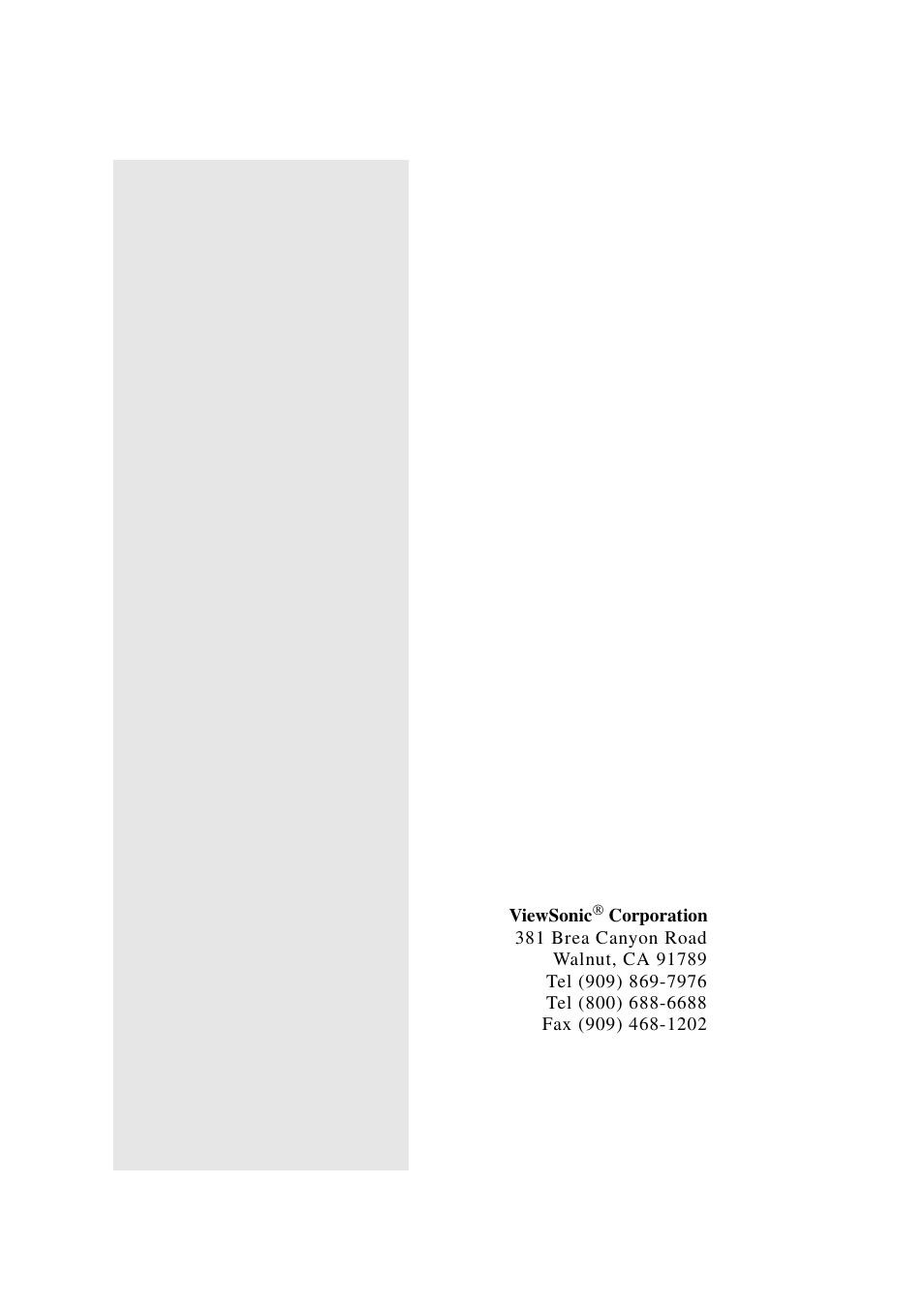 VIEWSONIC P225 User Manual | Page 20 / 20