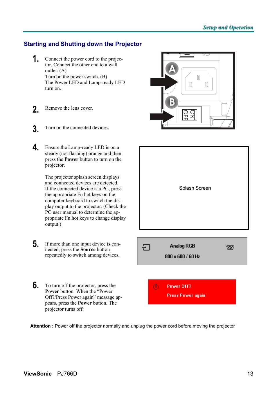 VIEWSONIC PJ766D-1 User Manual | Page 19 / 50