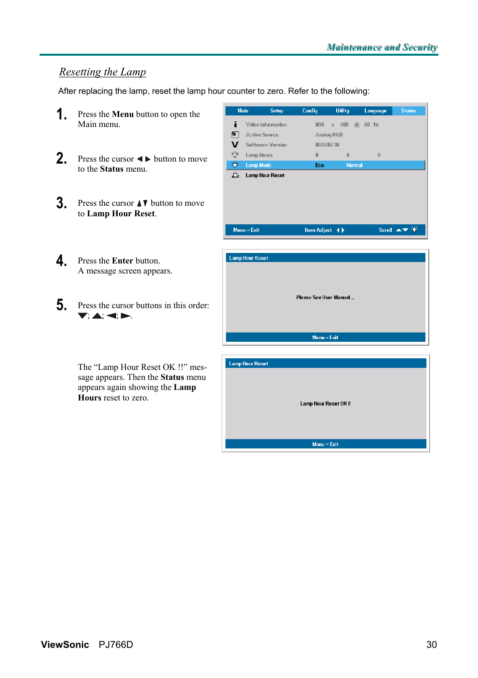 VIEWSONIC PJ766D-1 User Manual | Page 36 / 50