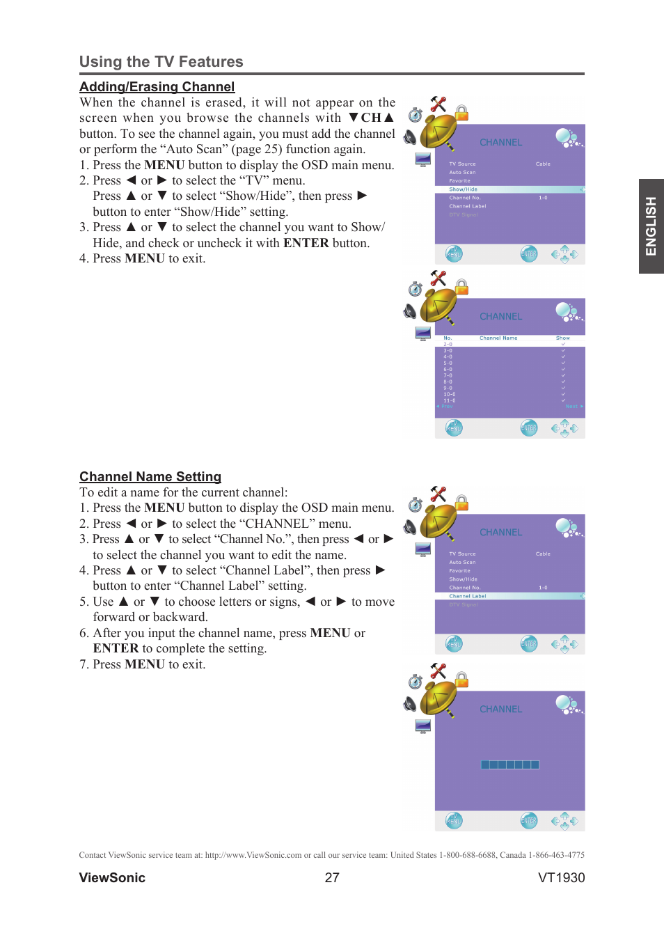VIEWSONIC VS12115-3M User Manual | Page 32 / 47
