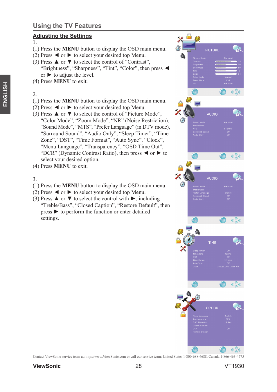 VIEWSONIC VS12115-3M User Manual | Page 33 / 47