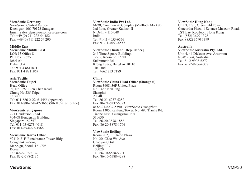 VIEWSONIC VS12770 User Manual | Page 22 / 25