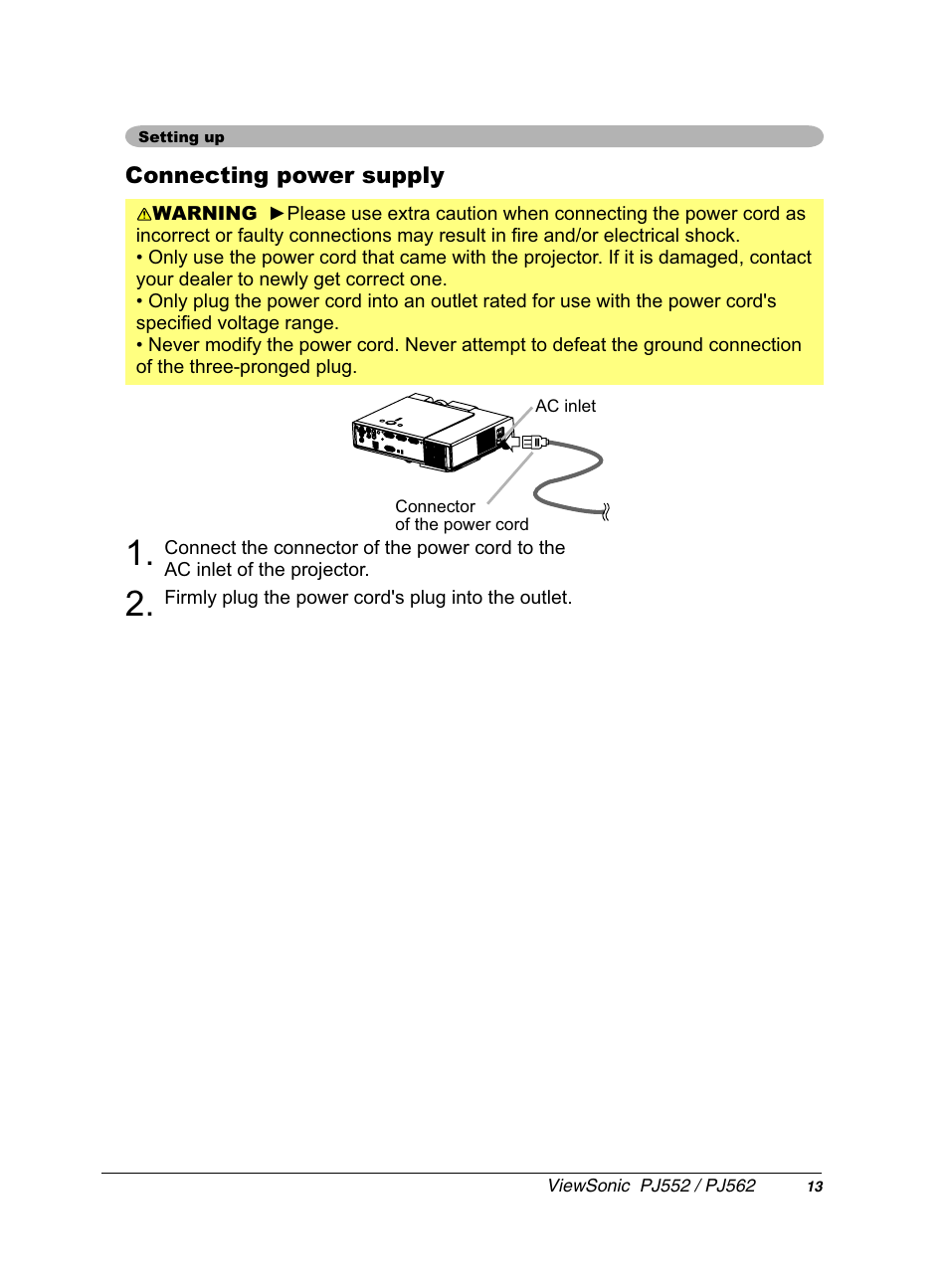 VIEWSONIC PJ552 User Manual | Page 17 / 56