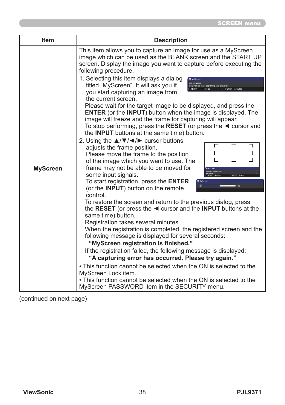 VIEWSONIC XGA LCD PROJECTOR pjl9371 User Manual | Page 43 / 89