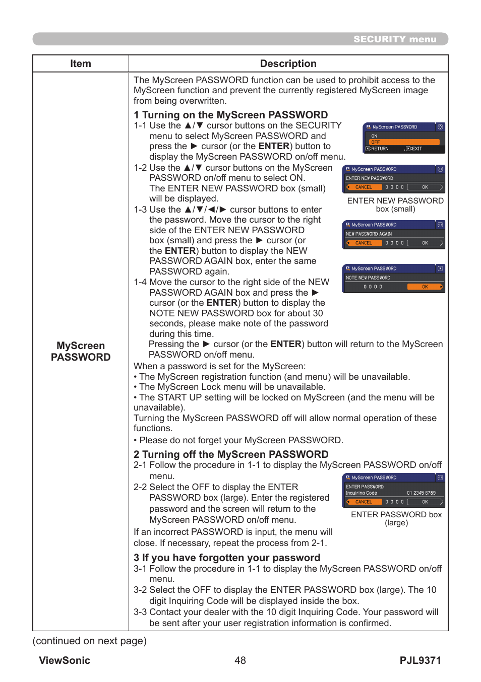 VIEWSONIC XGA LCD PROJECTOR pjl9371 User Manual | Page 53 / 89