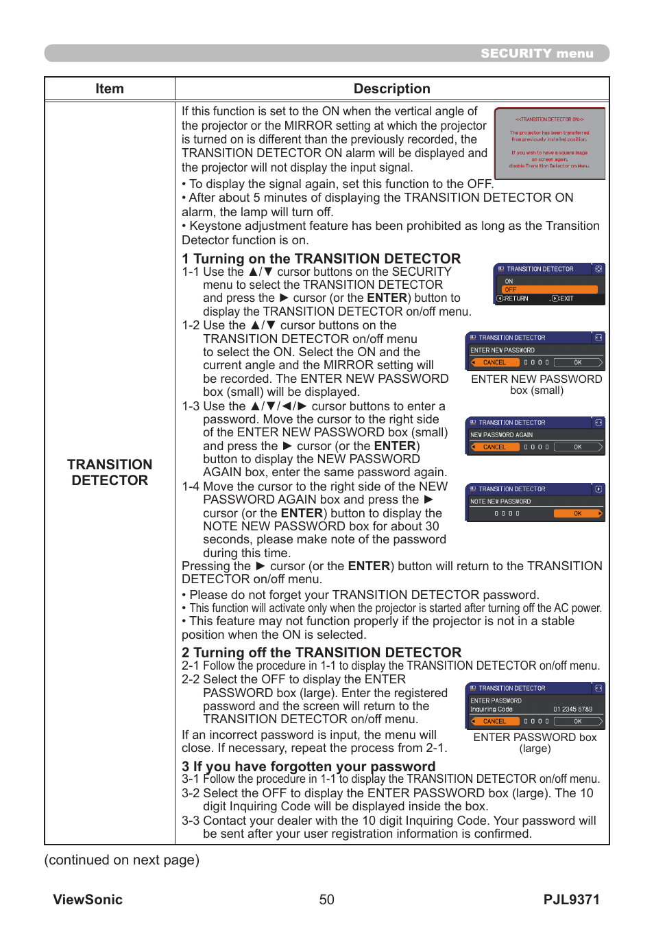 VIEWSONIC XGA LCD PROJECTOR pjl9371 User Manual | Page 55 / 89