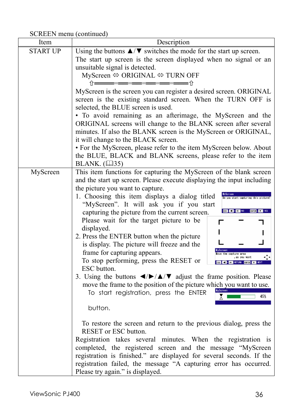 VIEWSONIC PJ400 User Manual | Page 40 / 60