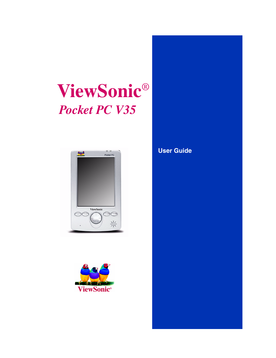 VIEWSONIC V35 User Manual | 92 pages