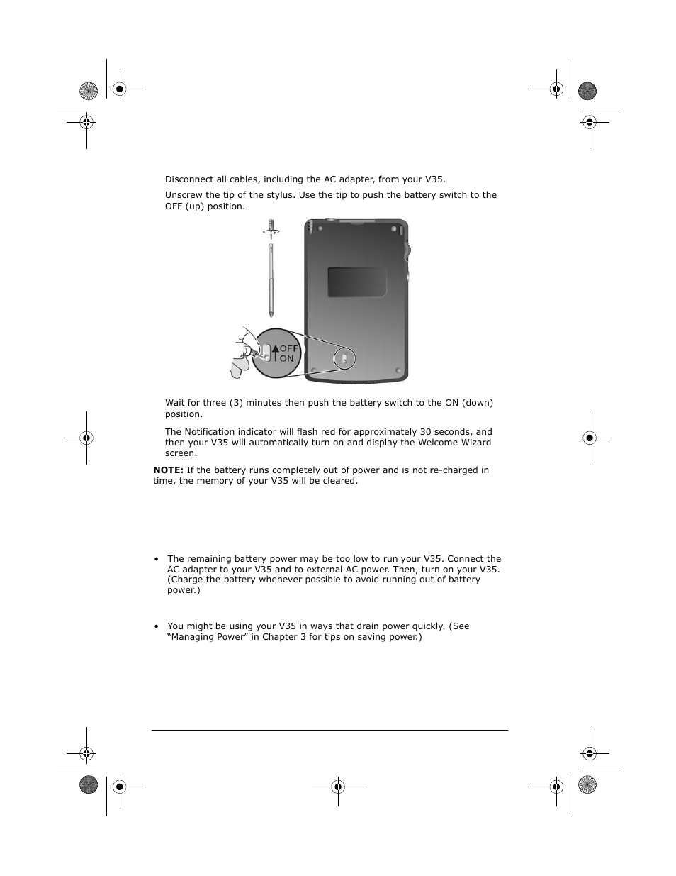 Power problems | VIEWSONIC V35 User Manual | Page 80 / 92