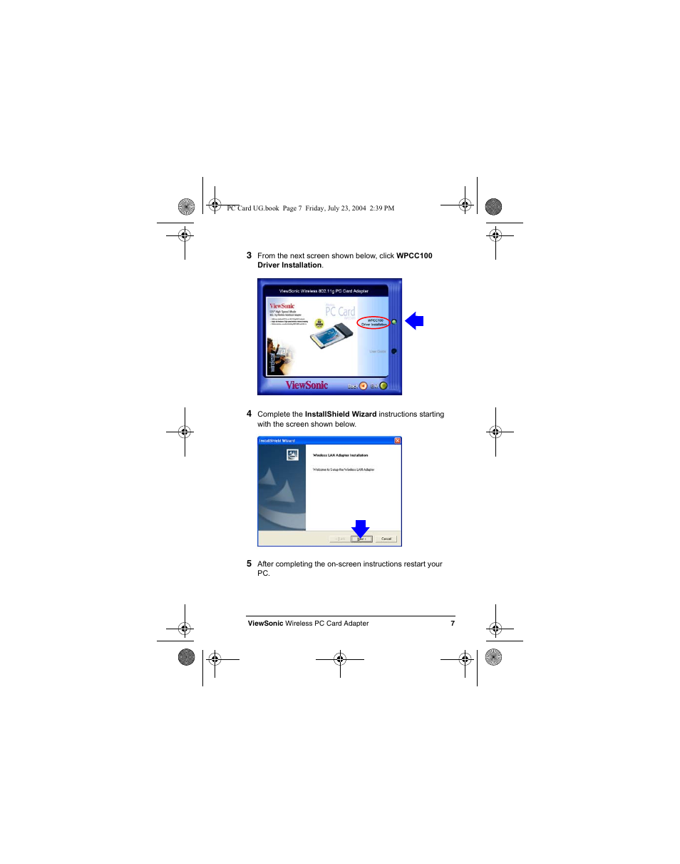 VIEWSONIC WPCC100 User Manual | Page 10 / 30