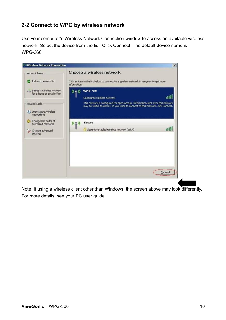 VIEWSONIC WPG-360 User Manual | Page 17 / 54