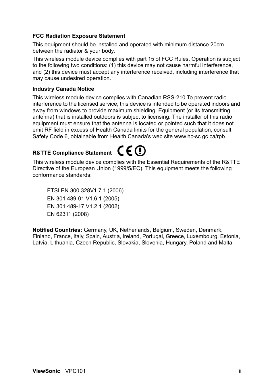 VIEWSONIC VS12602 User Manual | Page 3 / 64