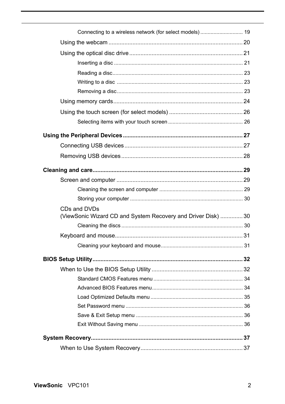 VIEWSONIC VS12602 User Manual | Page 9 / 64