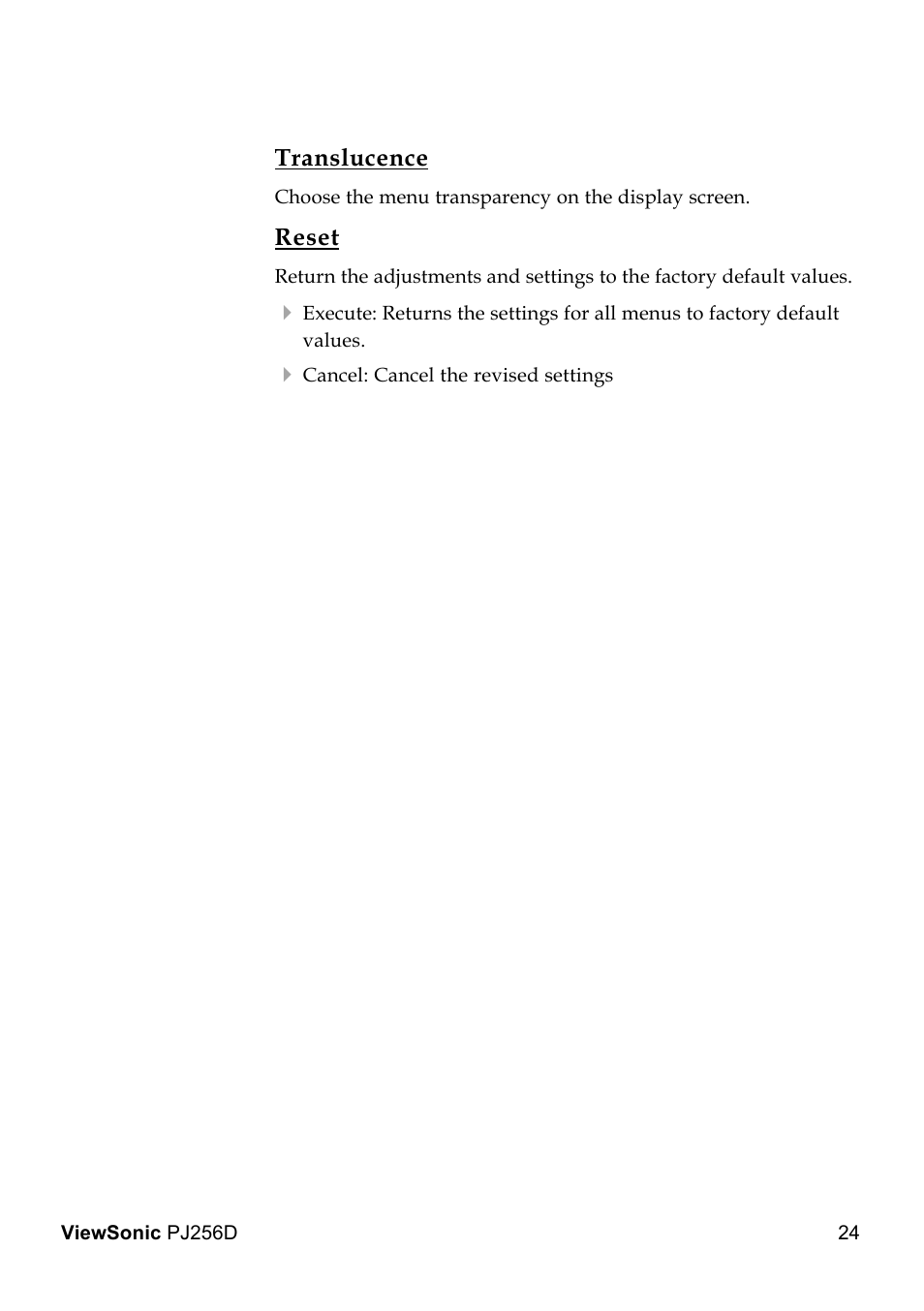 VIEWSONIC PJ256D User Manual | Page 28 / 38