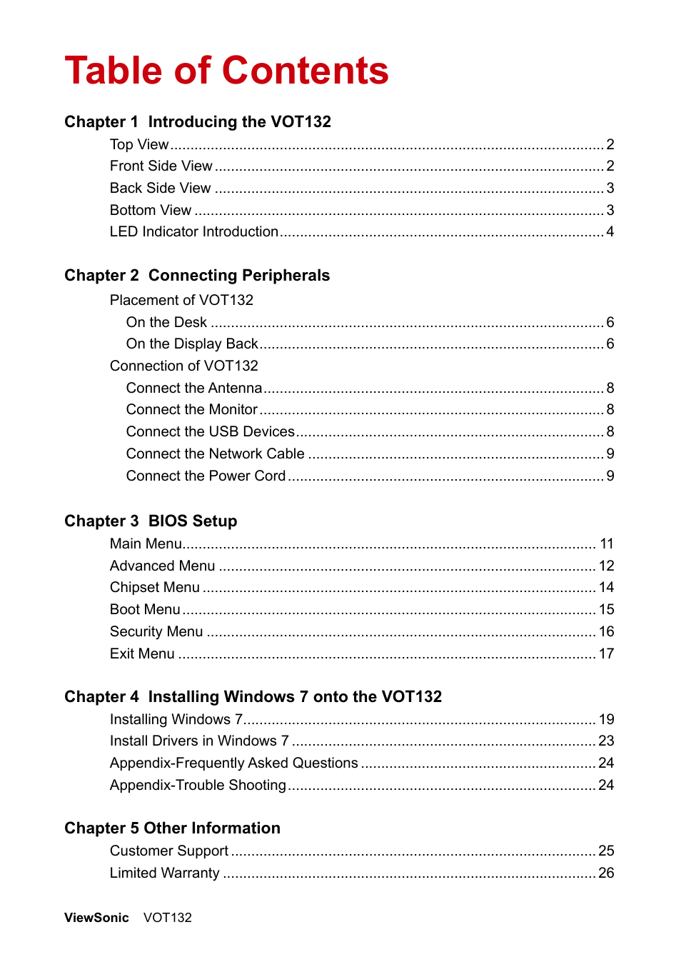 VIEWSONIC VS12933 User Manual | Page 7 / 35