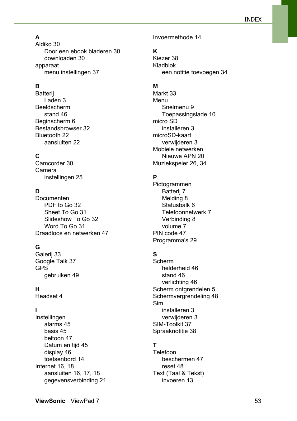 VIEWSONIC ViewPad 7 VS13761 User Manual | Page 64 / 69