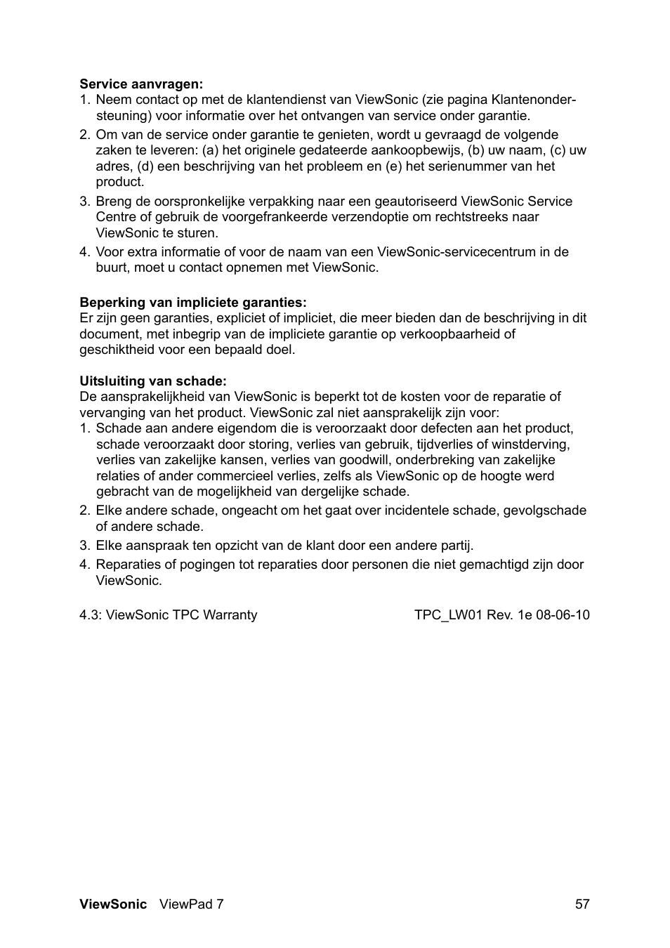 VIEWSONIC ViewPad 7 VS13761 User Manual | Page 68 / 69