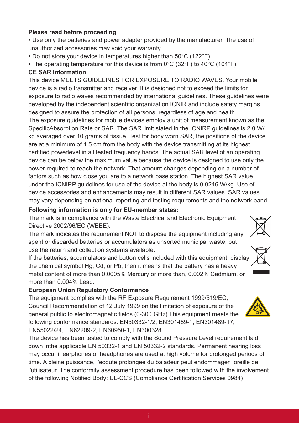 VIEWSONIC ViewPad 7e VS14359 User Manual | Page 3 / 44
