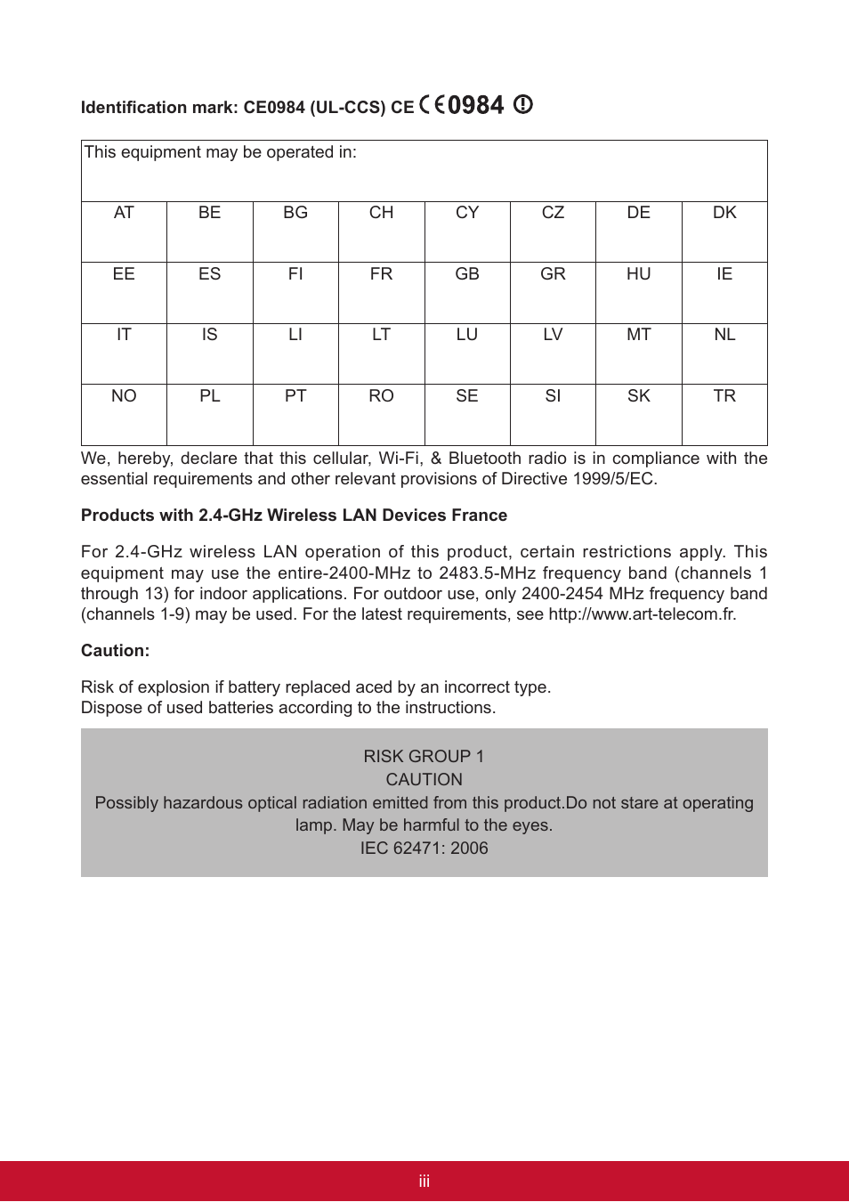 VIEWSONIC ViewPad 7e VS14359 User Manual | Page 4 / 44