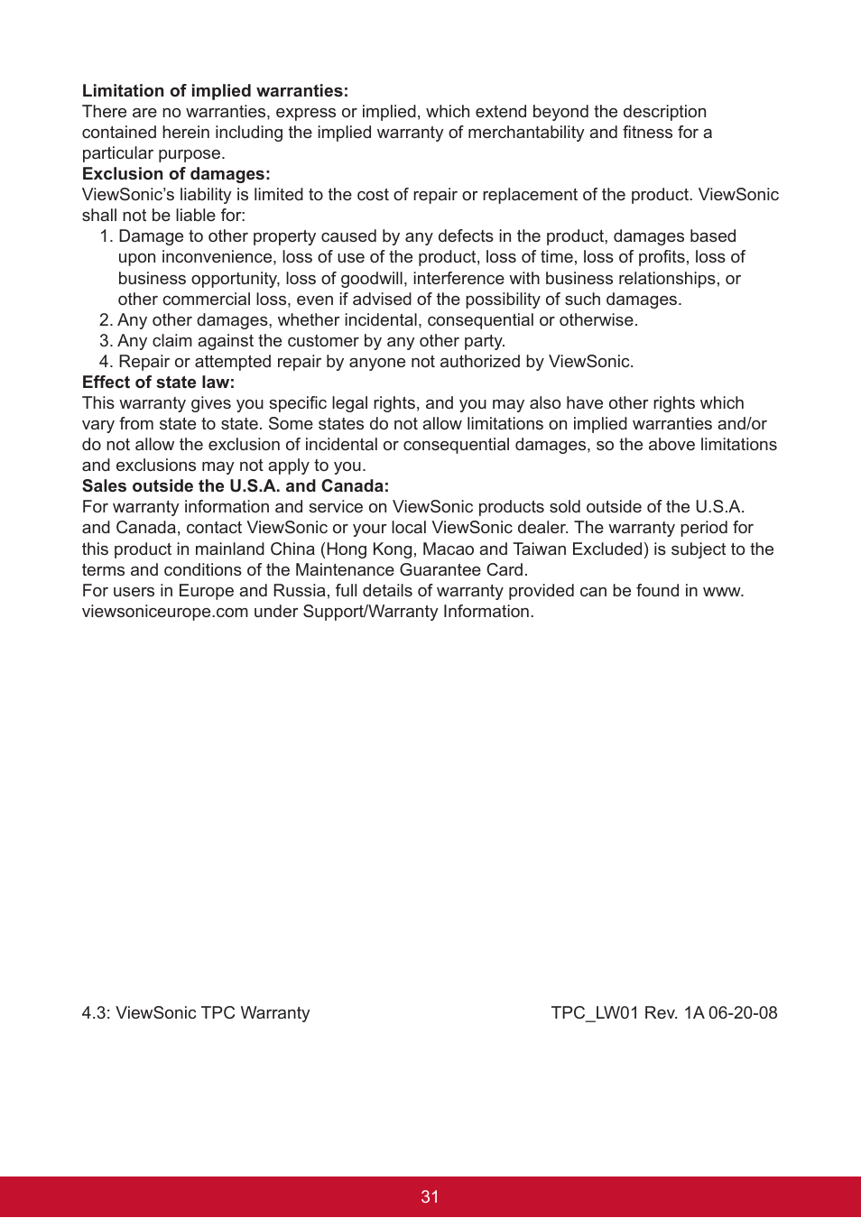 VIEWSONIC ViewPad 7e VS14359 User Manual | Page 43 / 44