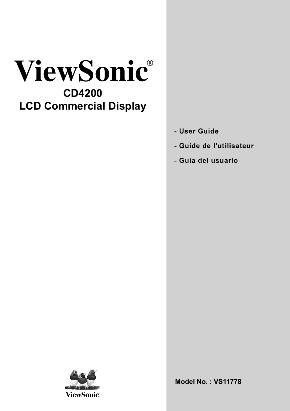 VIEWSONIC VS11778 User Manual | 149 pages