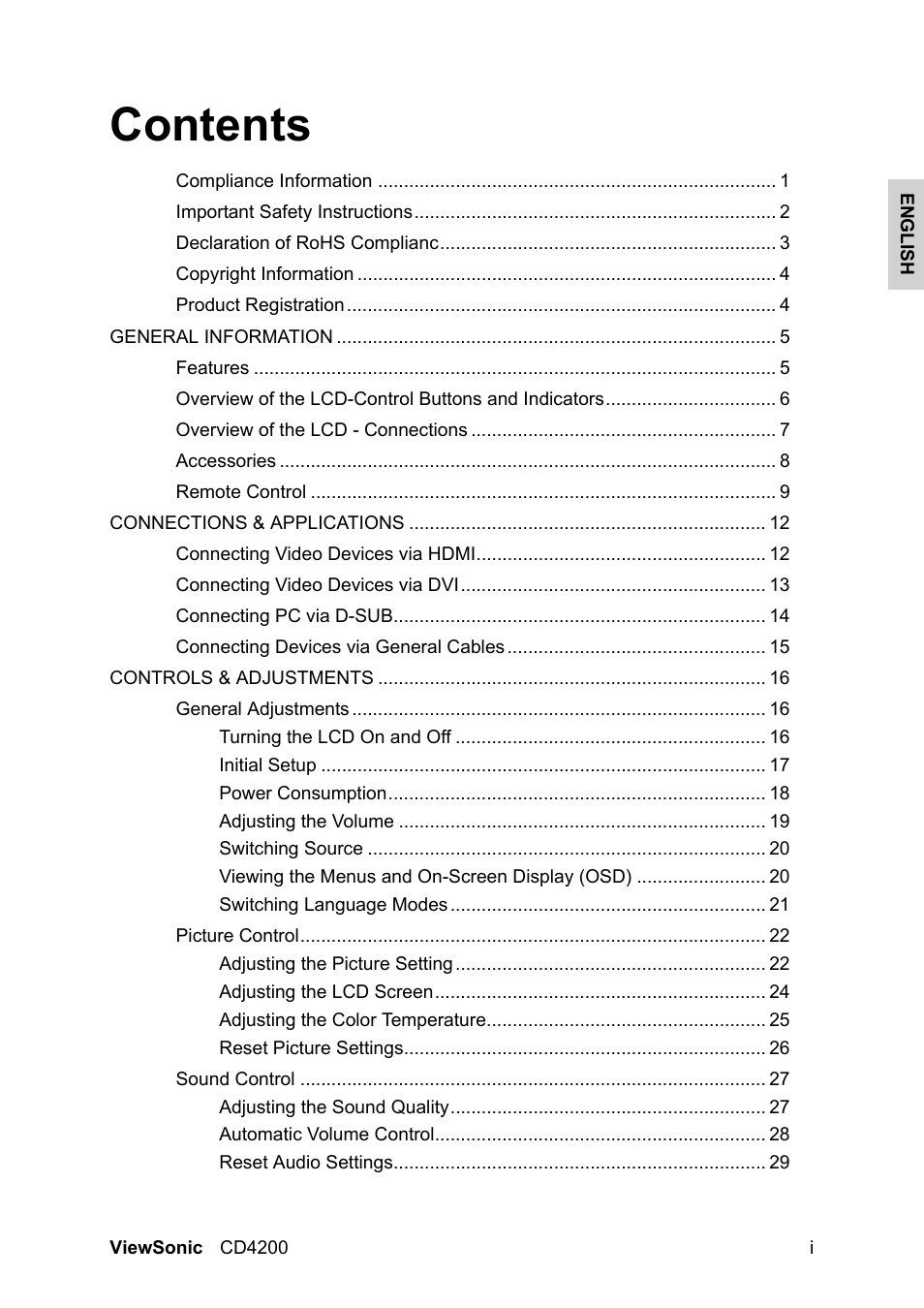 VIEWSONIC VS11778 User Manual | Page 2 / 149