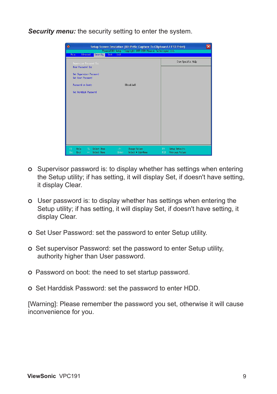 VIEWSONIC VPC191 VS13727 User Manual | Page 14 / 19