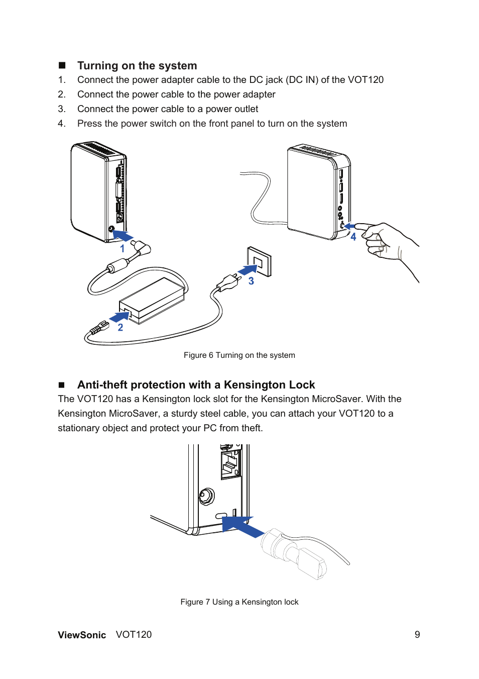 VIEWSONIC VOT120 PC Mini VS12869 User Manual | Page 17 / 38