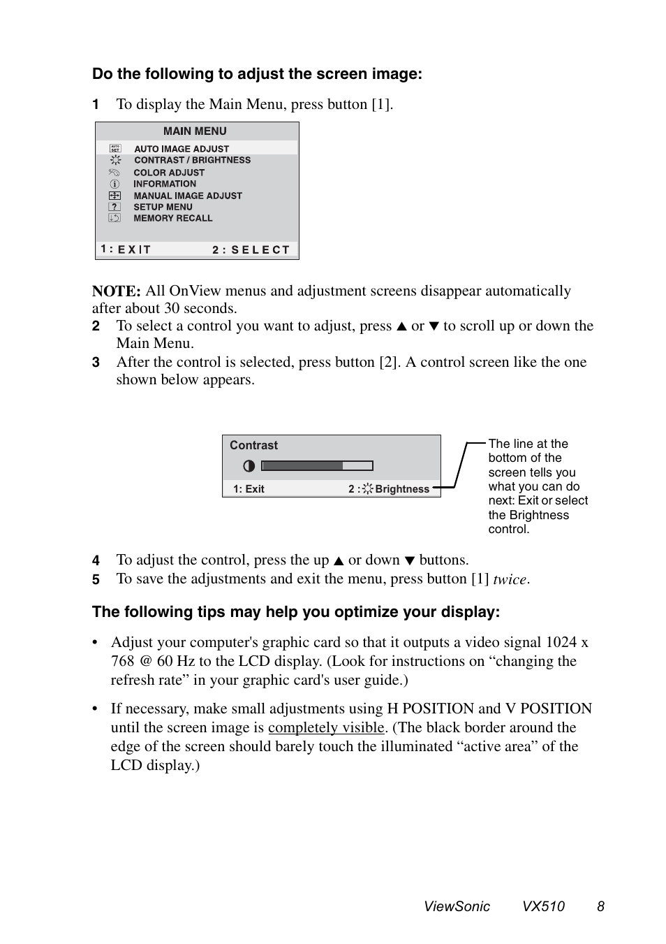 VIEWSONIC VX510 User Manual | Page 9 / 21