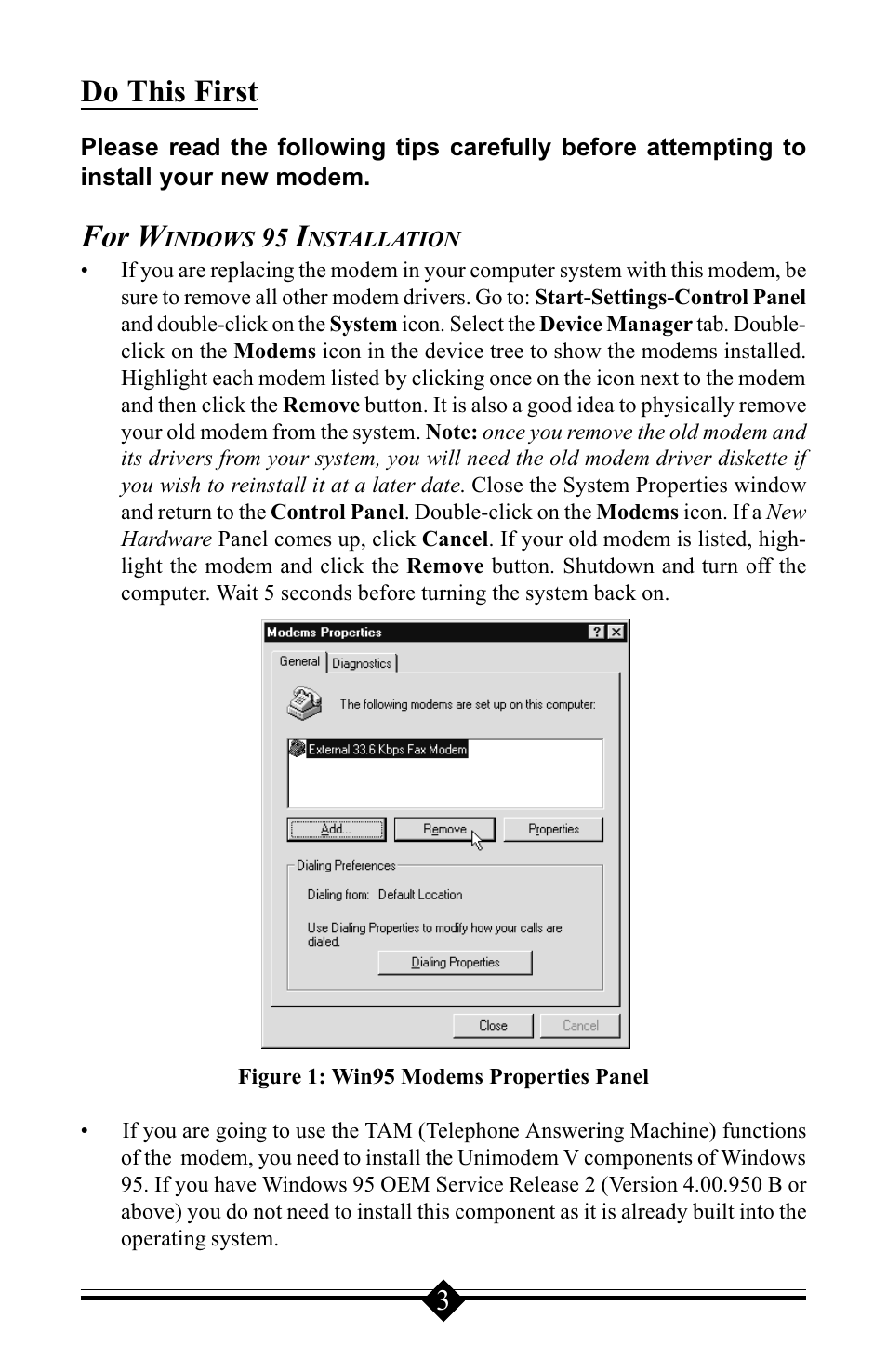 Do this first, For w | Windows Marketplace V.90 User Manual | Page 3 / 64