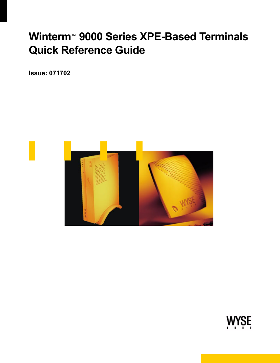 Wyse Technology WintermTM 9000 User Manual | 62 pages