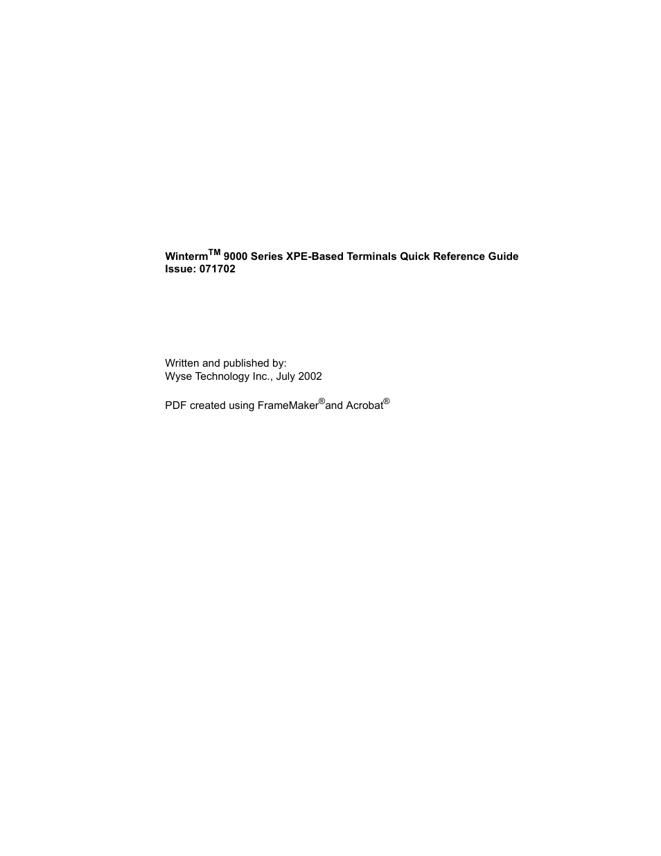 Wyse Technology WintermTM 9000 User Manual | Page 62 / 62