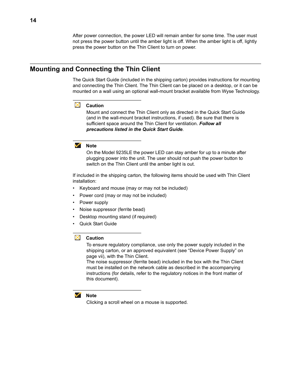 Mounting and connecting the thin client | Wyse Technology TM 9000 Series User Manual | Page 26 / 74