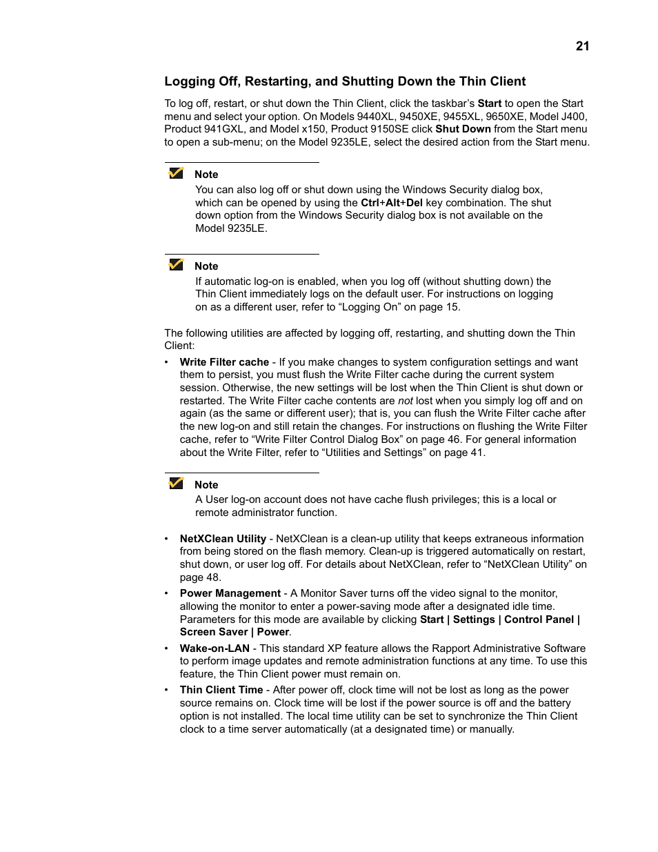 Wyse Technology TM 9000 Series User Manual | Page 33 / 74