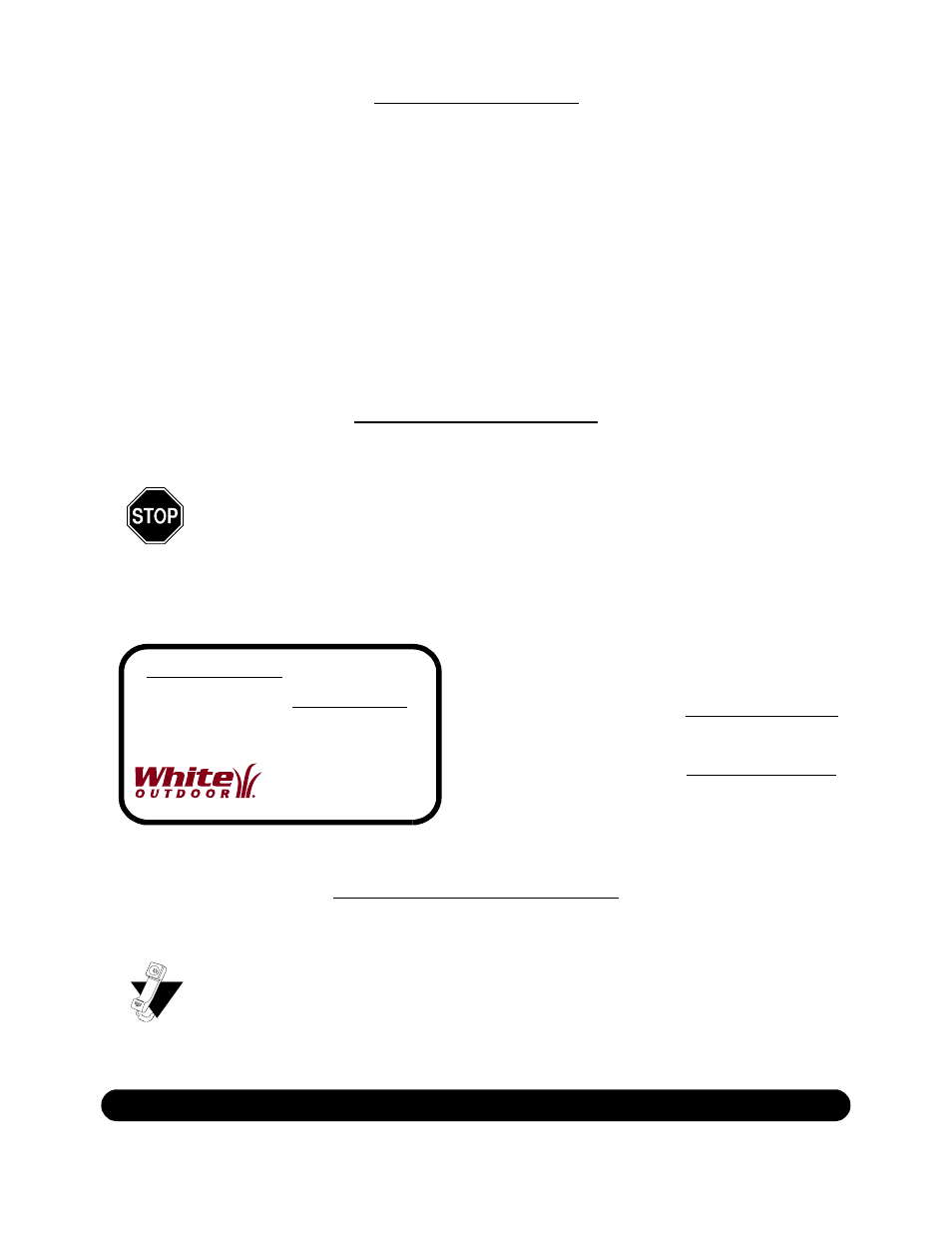 White Outdoor Snow Boss 750T User Manual | Page 2 / 28