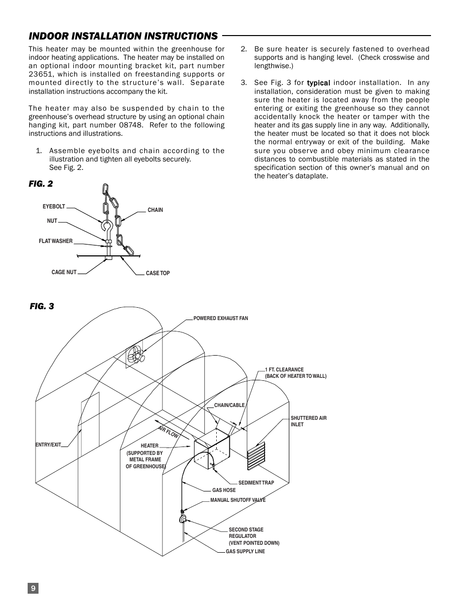 Indoor installation instructions, Fig. 3, Fig. 2 | White Outdoor FUEL HD120 User Manual | Page 10 / 30