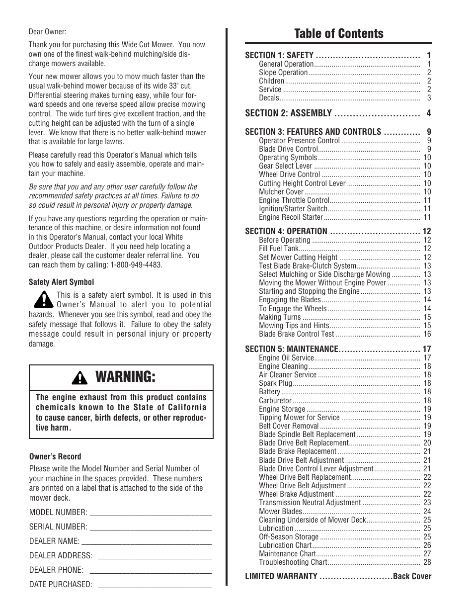 White Outdoor 933R User Manual | Page 2 / 32