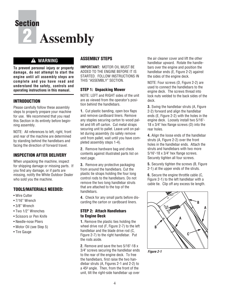 Assembly | White Outdoor 933R User Manual | Page 6 / 32