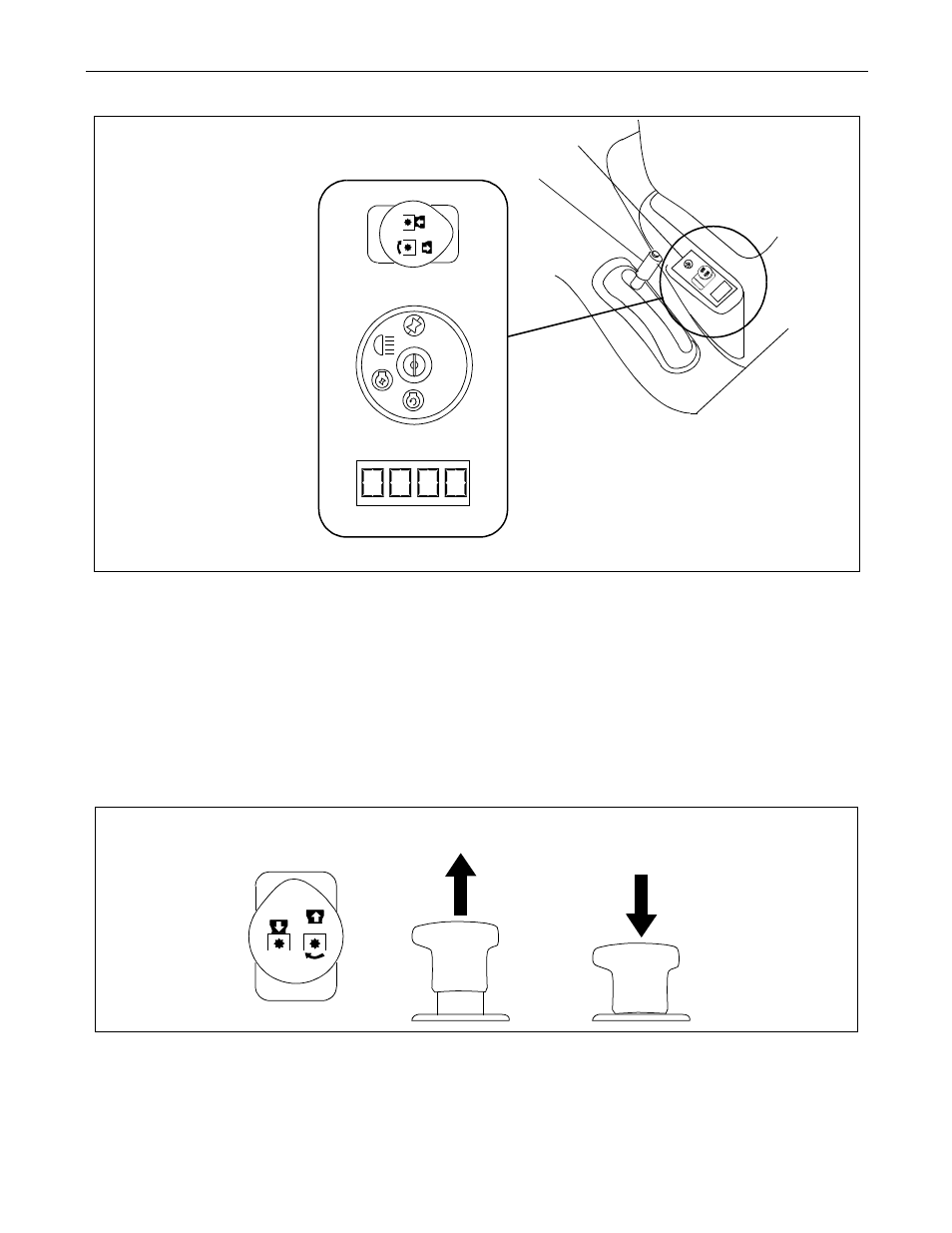 Front, Top view pull up push down, On off | White Outdoor Z - 180 User Manual | Page 7 / 44