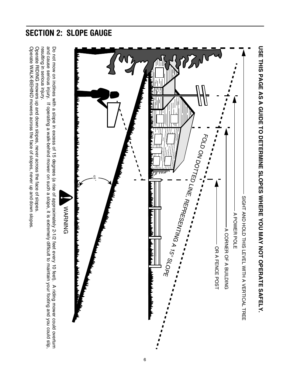 Section 2: slope gauge | White Outdoor 430 User Manual | Page 6 / 20