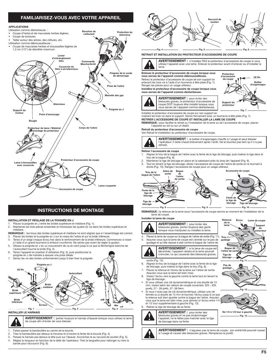 Familiarisez-vous avec votre appareil, Instructions de montage | White Outdoor WH80BC User Manual | Page 15 / 36