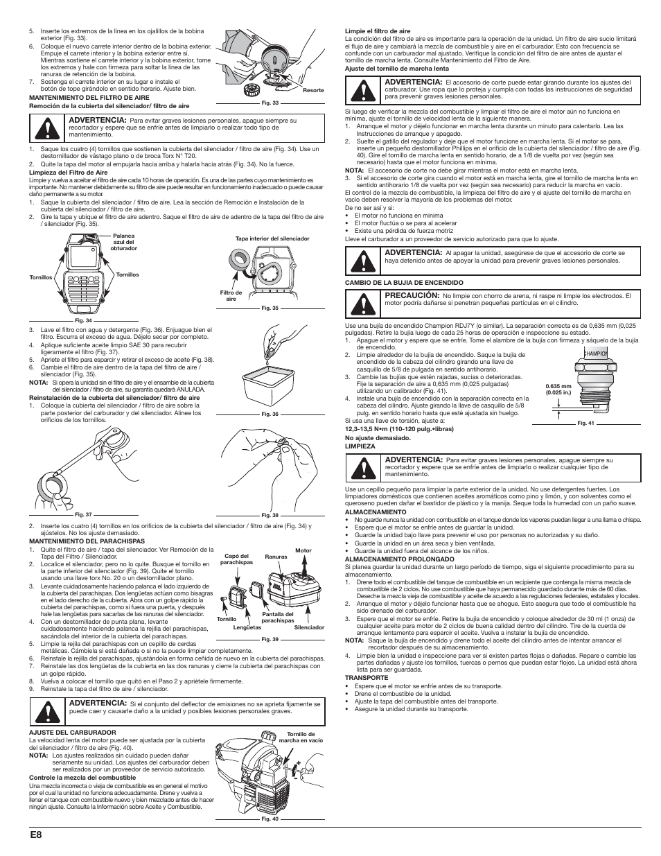 White Outdoor WH80BC User Manual | Page 28 / 36