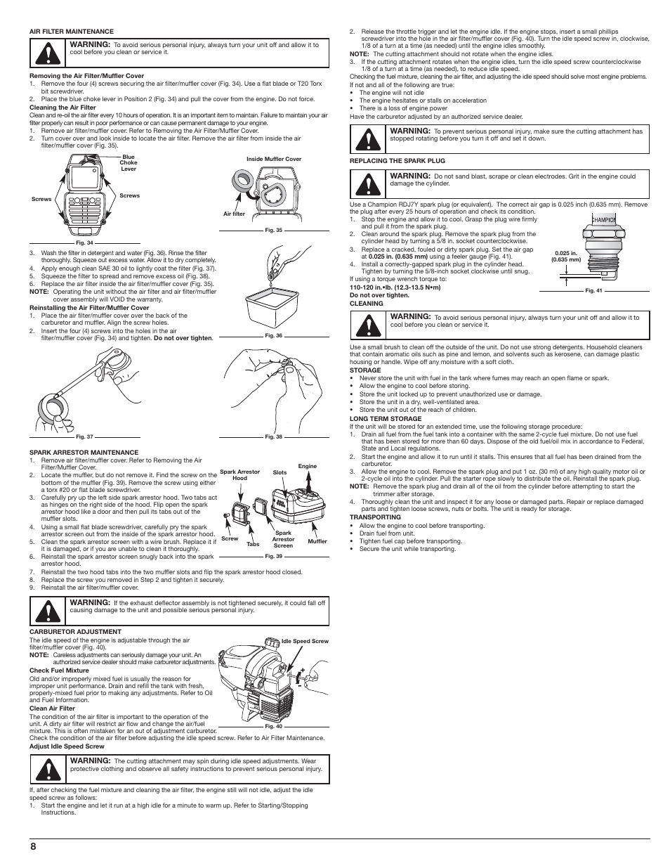 White Outdoor WH80BC User Manual | Page 8 / 36