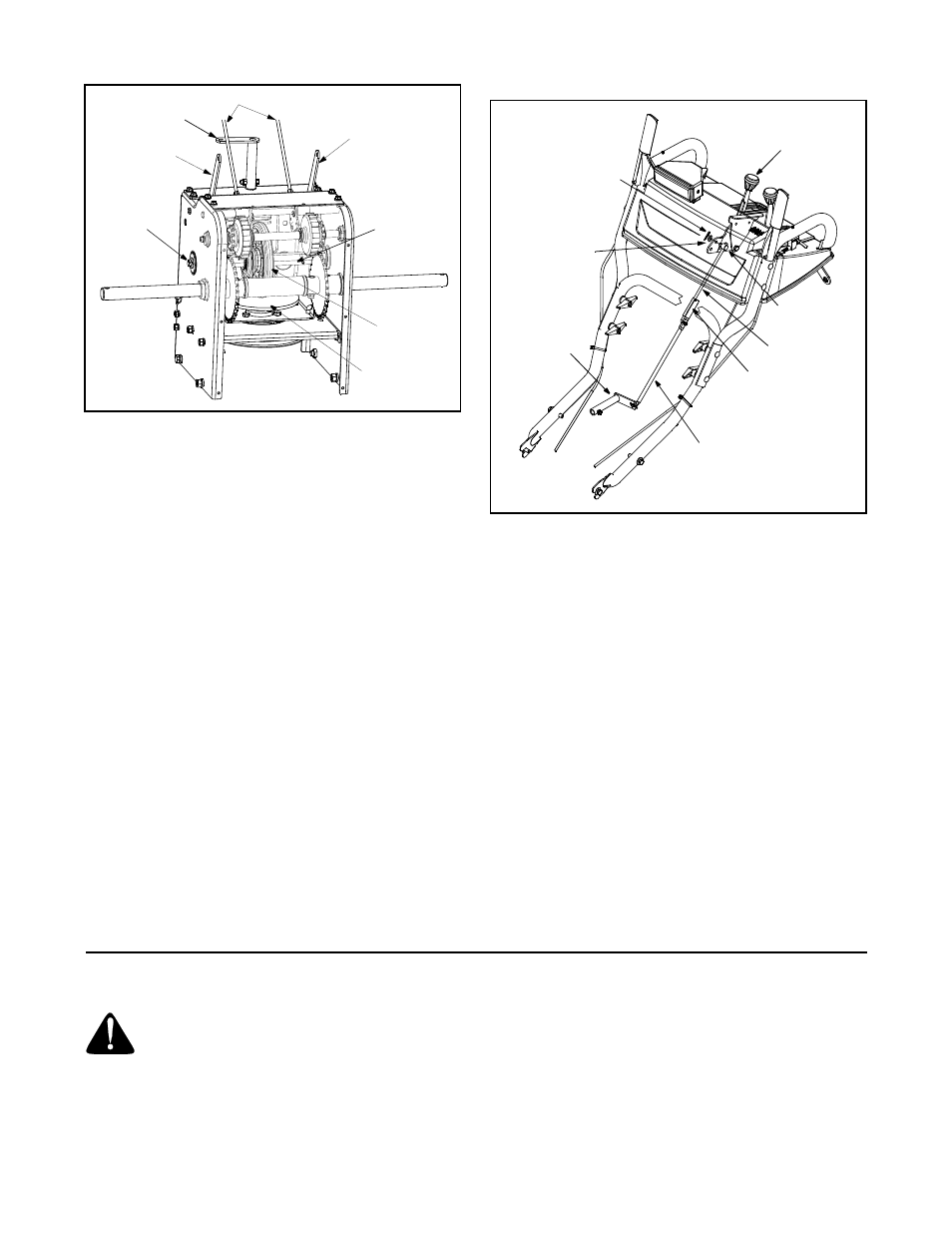 Shift rod, Skid shoe adjustment, Auger control adjustment | Chute assembly, General recommendations | White Outdoor SB1350W User Manual | Page 11 / 28