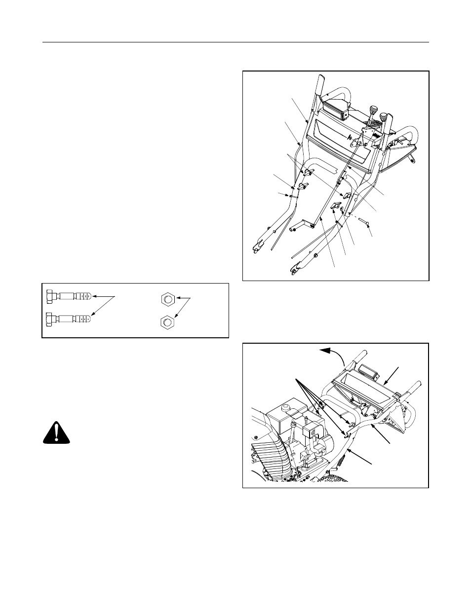 Unpacking, Loose parts, Assembling handle | White Outdoor SB1350W User Manual | Page 5 / 28