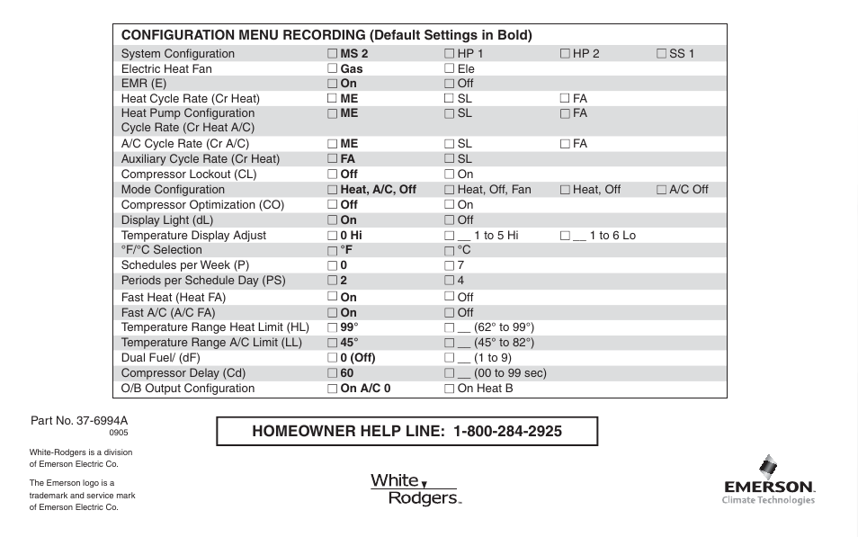 White Rodgers 1F95EZ-0671 User Manual | Page 24 / 24