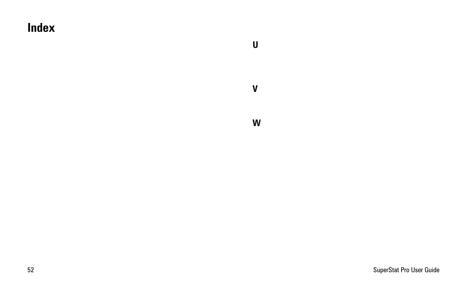 Index | White Rodgers SuperStat Pro Programmable Thermostat User Manual | Page 54 / 54
