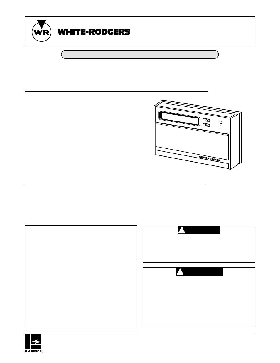 White Rodgers 1F95W-71 User Manual | 8 pages